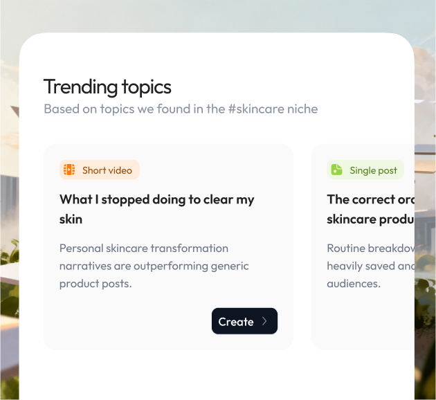 Get content ideas in minutes