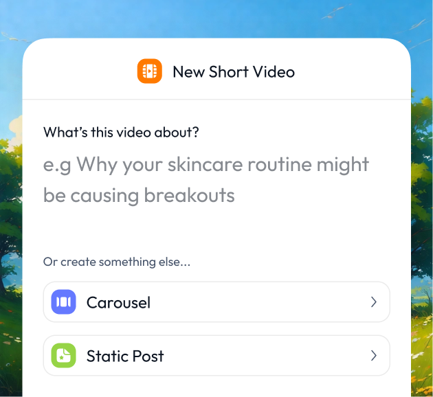 Create scripts and visuals