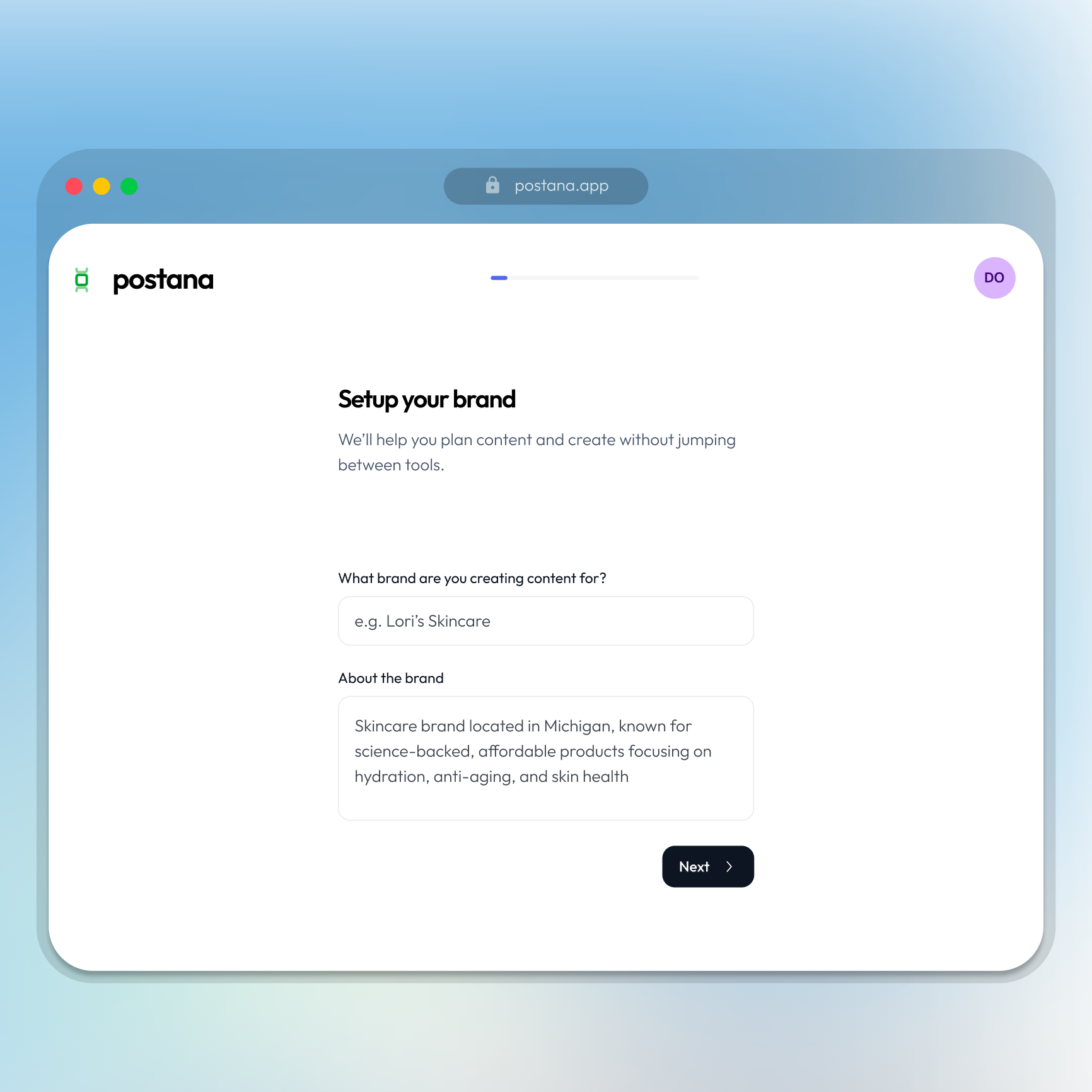 Sign up and onboard